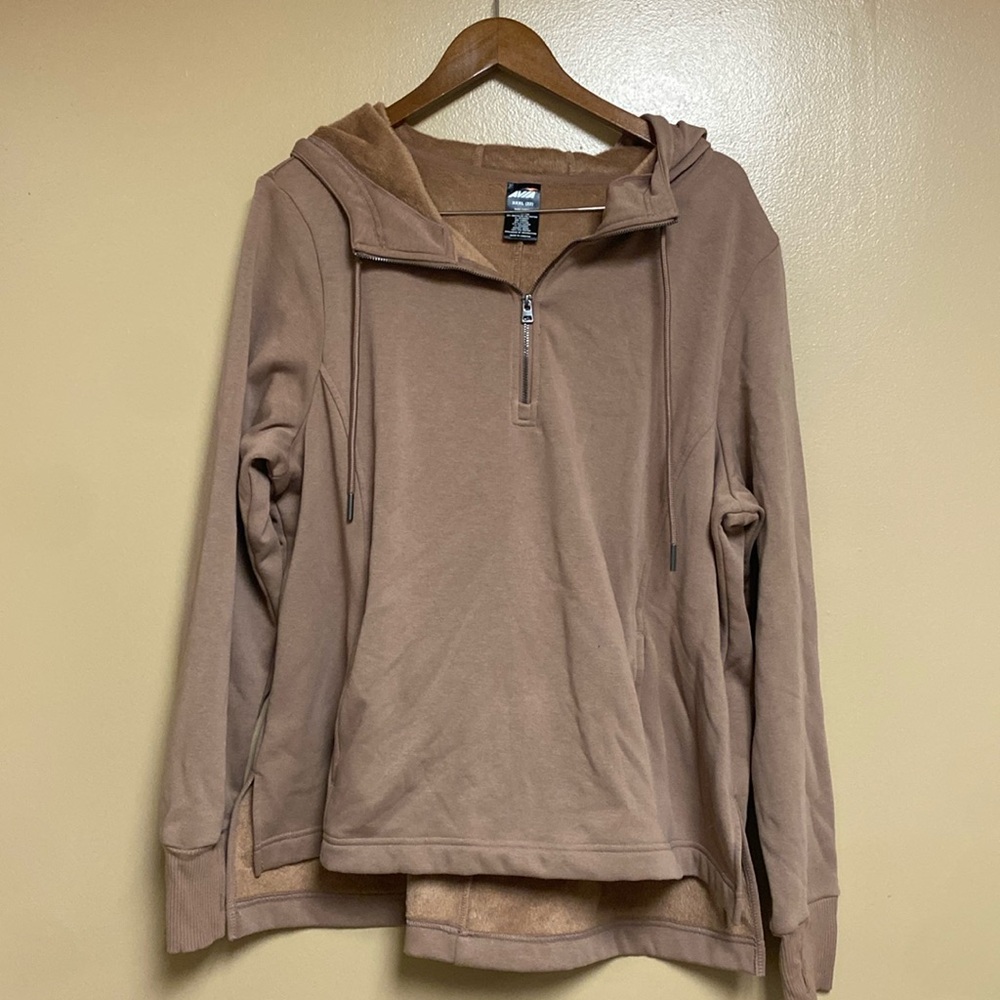 Fuzzy Hooded Quarter Zip - NWOT